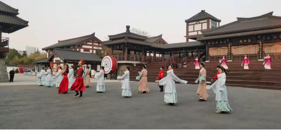 项王故里景区探寻古韵舞蹈文化，整装再出发(图1)