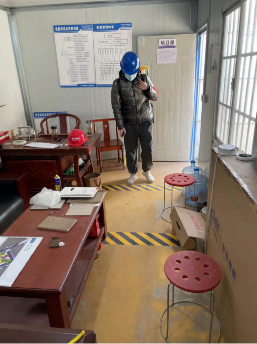 项里景区持续做好在建工程疫情防控工作(图1)
