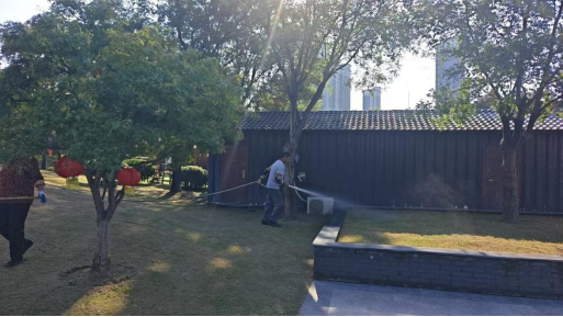 项王故里完成黑麦草播种工作(图2)